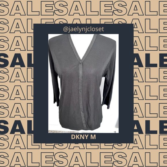 Dkny Tops - DKNY Black Button Down Blouse